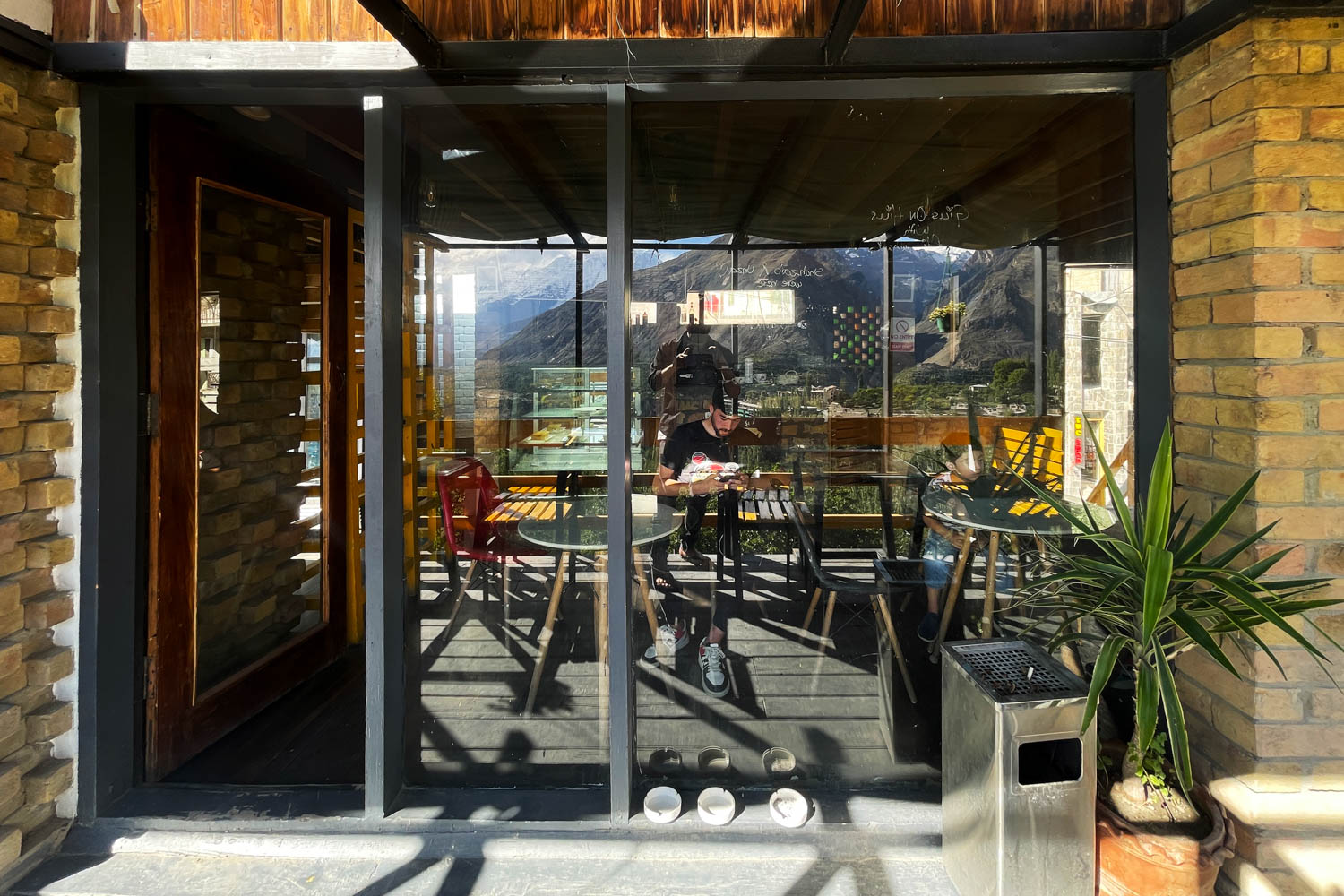 coffee shop near hunza valley mountain cup