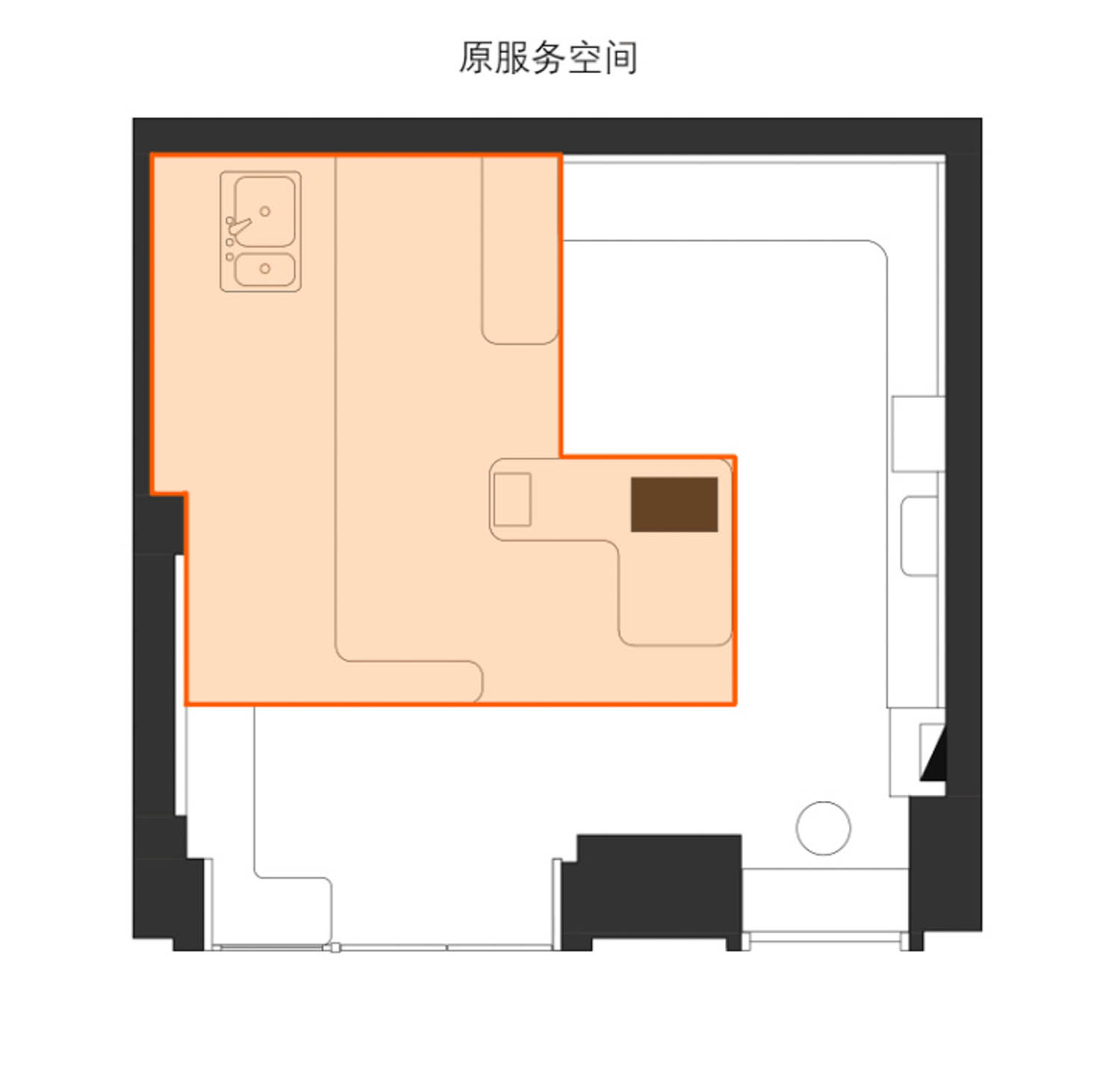 plan diagram Shanghai cafe / Aloha cafe / Atelier IN