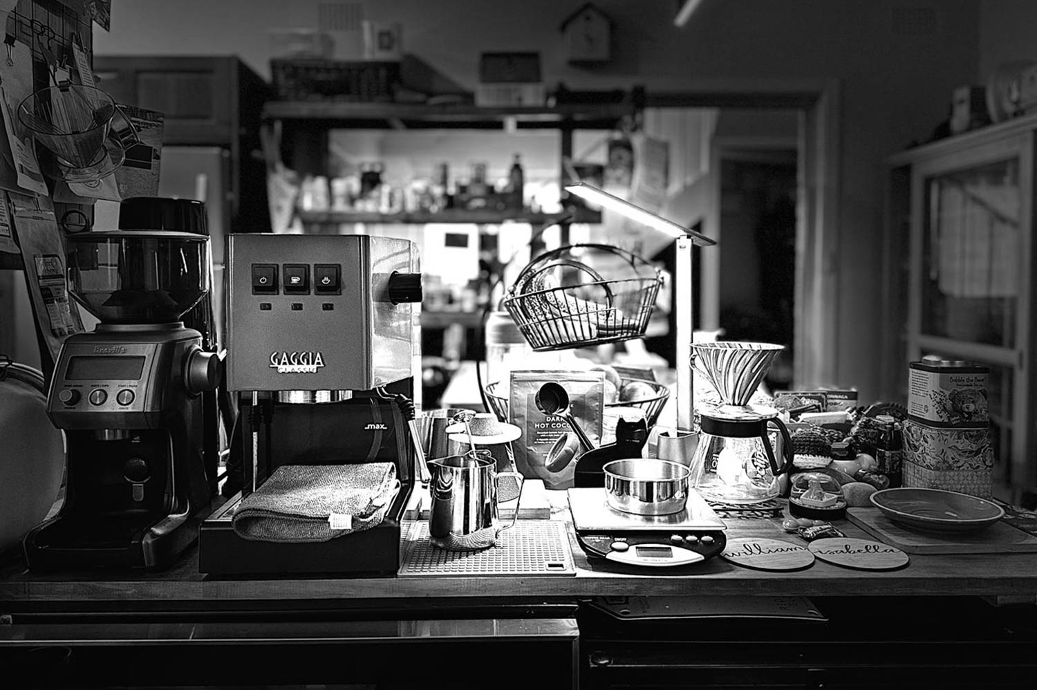 main setup "A Taste of Home" Will's Home Brew Coffee Station Setup