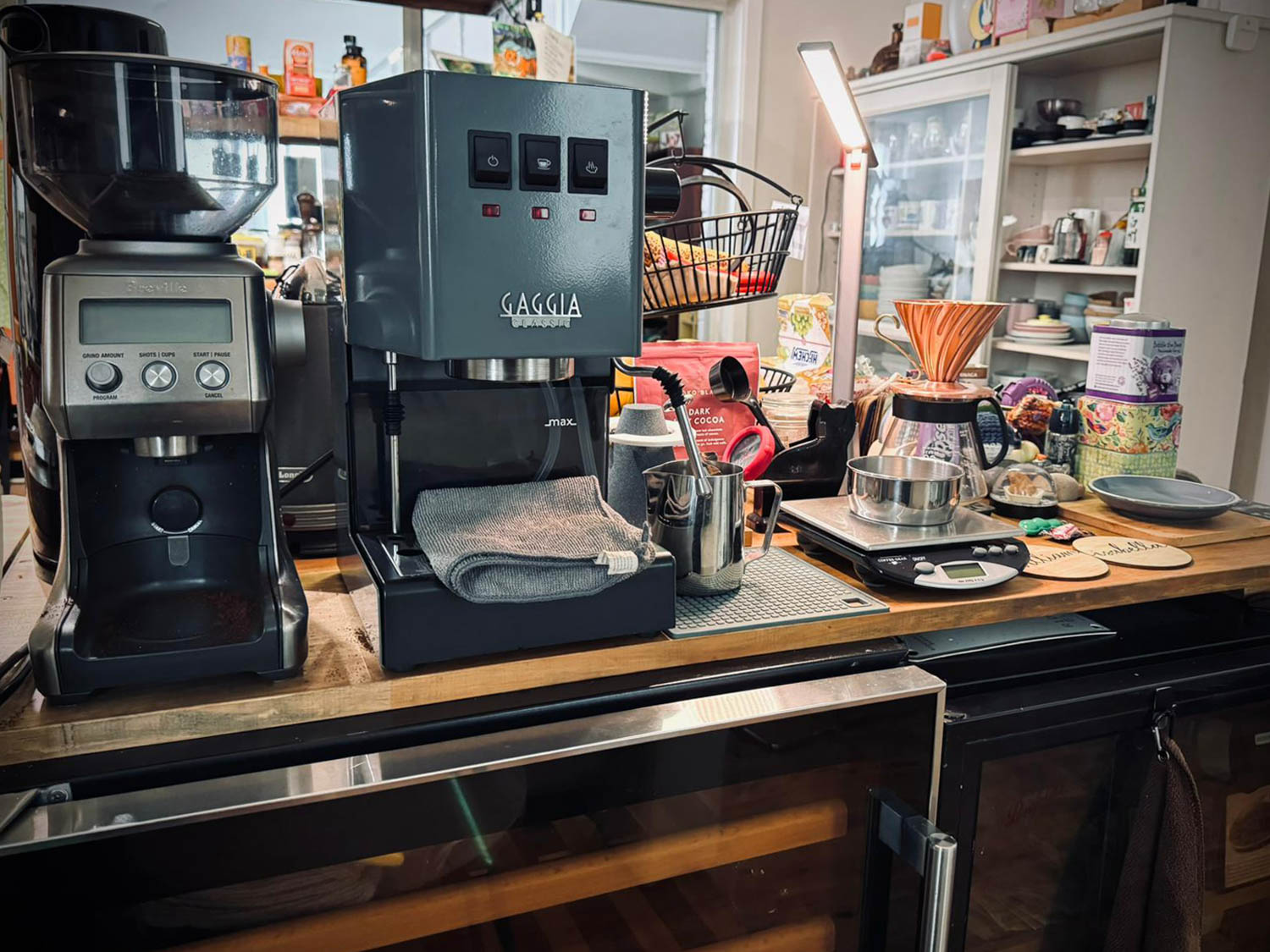 reused equipment "A Taste of Home" Will's Home Brew Coffee Station Setup