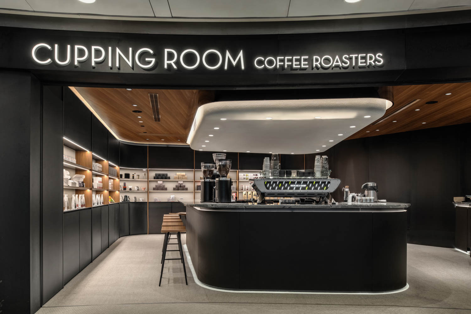 entrance Cupping Room Coffee Roasters / Causeway Bay HK / Unite Unit