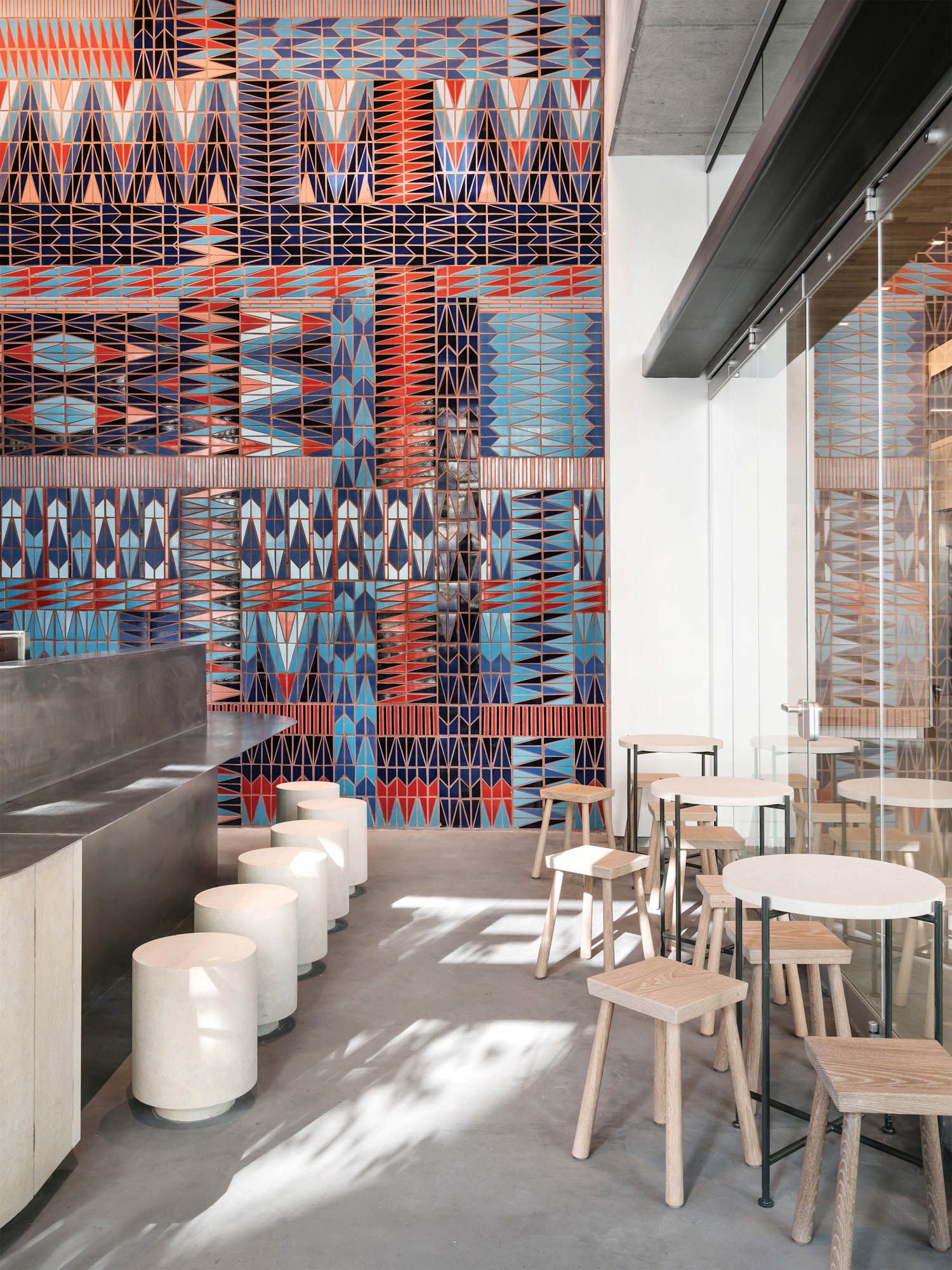 artwork integration Intelligentsia Coffee / Austin Texas / Magic Architecture