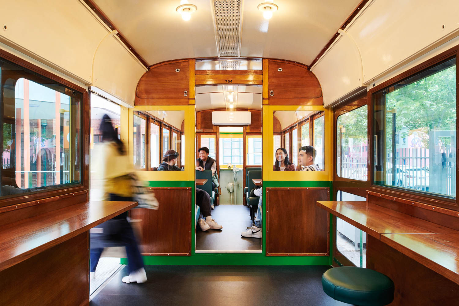 cafe interior tram William Angliss Tram Cafe / Melbourne / Gray Puksand